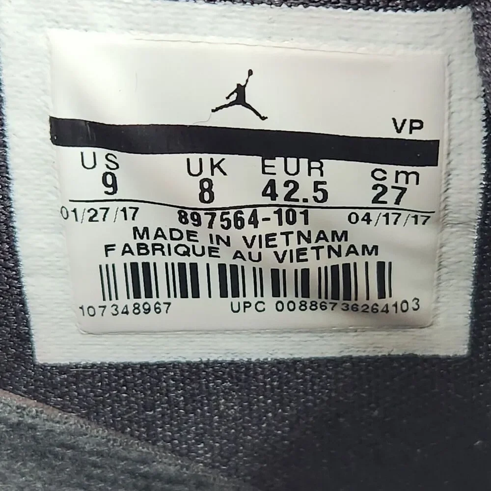 Air Jordan 31 Low Chicago Bulls‎ Sneakers Mens 9 White Red Shoes 897564-101